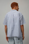 Boxy Street Shirt, WHITE NAVY CHECK - alternate image 3