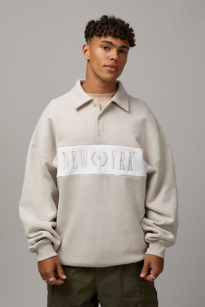 Unified Collared Crew, FOG WHITE/UNIFIED