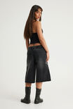 Mega Baggy Jort, RITUAL BLACK/CROSSES - example image 3