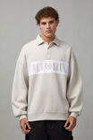 Unified Collared Fleece Crew, FOG WHITE/UNIFIED - alternate image 1