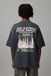 Heavy Weight Box Fit Graphic Tshirt, WASHED SLATE/NEW YORK WORKERS CLUB - alternate image 1