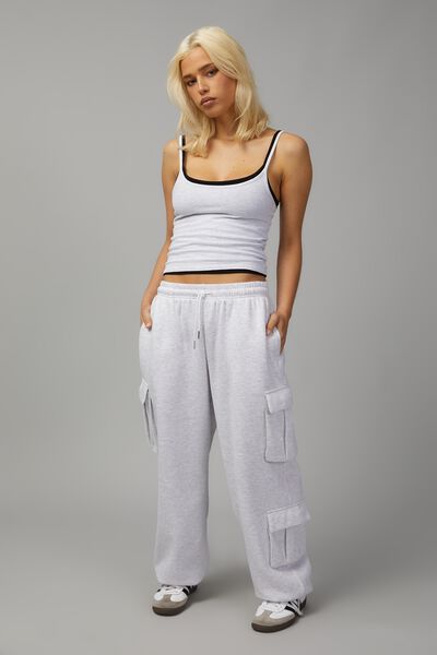 Hype Cargo Trackpant, SILVER MARLE
