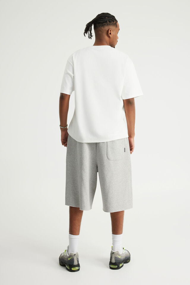 Authentics Baggy Track Short, GREY MARLE