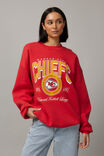 Lcn Nfl Classic Crew Neck Sweater, LCN NFL WASHED LYCHEE/CHIEFS - alternate image 1