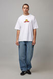 Half Half X Garfield T Shirt, LCN GAR WHITE/GARFIELD - alternate image 2