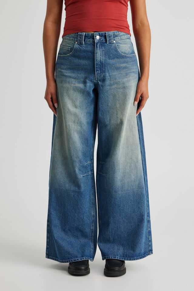 Mega Baggy Jean, BLASTED BLUE