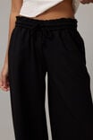 Relaxed Wide Leg Trackpant, BLACK - alternate image 4