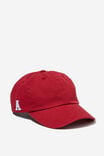 Dad Cap With Small Embroidery, RED - alternate image 1