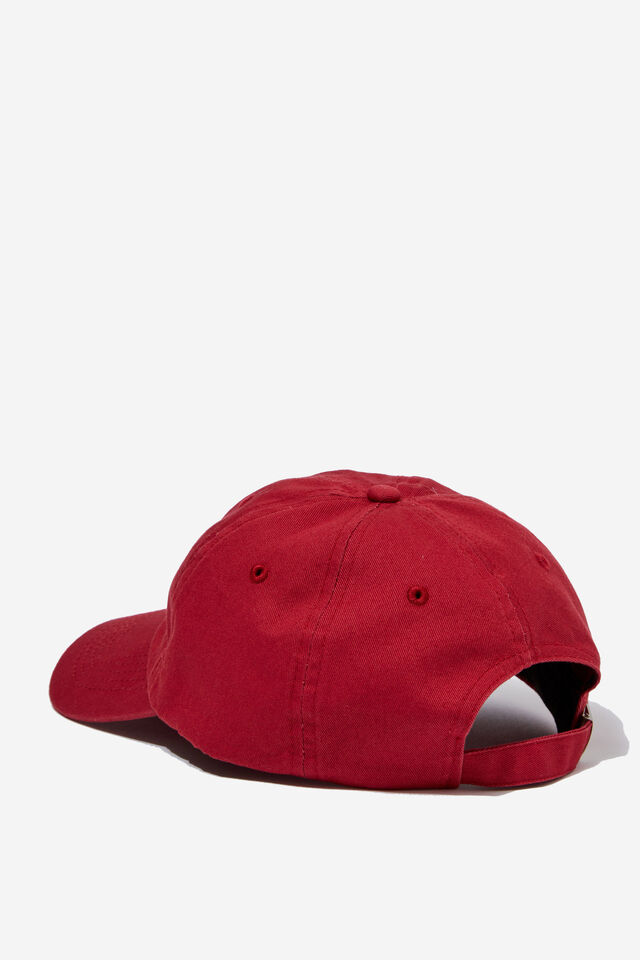 Dad Cap With Small Embroidery, RED