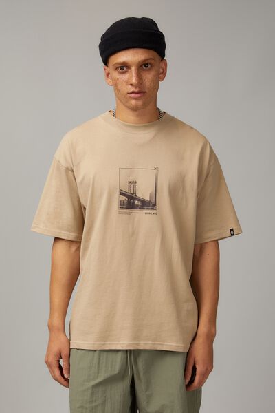 Box Fit Unified Tshirt, SANDY TAUPE/SAN FRAN