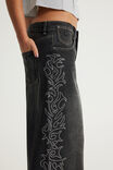 Romy Baggy Jean, CRYSTAL FLAMES BLACK - example image 2