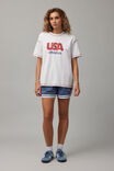 Baggy Graphic Tee, SILVER MARLE/USA ATHLETICS - alternate image 2