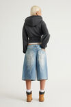 Romy Baggy Jort, CHARISMA BLUE/SKULL ANGEL WINGS - example image 4