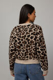 Freya Leopard Knit Cardigan, LEOPARD - alternate image 5