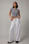 Relaxed Wide Leg Trackpant, SILVER MARLE - alternate image 3