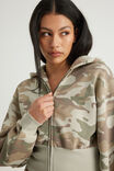 Authentics Shrunken Zip Through Hoodie, SUMMER CAMO - example image 4