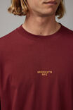 Box Fit Unified Tshirt, BORDEAUX/BROOKLYN ESC - alternate image 4