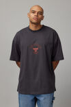 Oversized Nba T Shirt, LCN NBA SLATE/CHICAGO BULLS WESTERN - alternate image 1