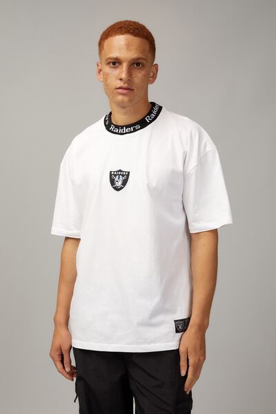 Oversized Nfl T Shirt, LCN NFL WHITE/RAIDERS NECK RIB