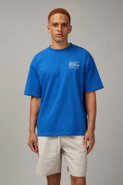 Box Fit Unified Tshirt, COBALT/UNIFIED LOCKUP