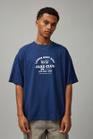 Half Half Box Fit Graphic T Shirt, ACADEMY BLUE/JAZZ CLUB - alternate image 1