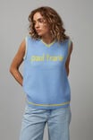 Paul Frank Oversized Knit Vest, LCN PAU MAYA BLUE/PAUL FRANK - alternate image 1
