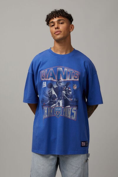 Oversized Nfl T Shirt, LCN NFL WASHED LAZURITE/GIANTS CHAMPIONS