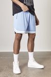 Basketball Short, PALE BLUE/JACQUARD HEM