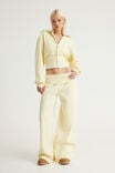 Wide Waistband Trackpant, LEMON BUTTER - example image 3