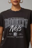 Nba Everyday Graphic Tee, LCN NBA BROOKLYN NETS/WASHED BLACK - alternate image 2