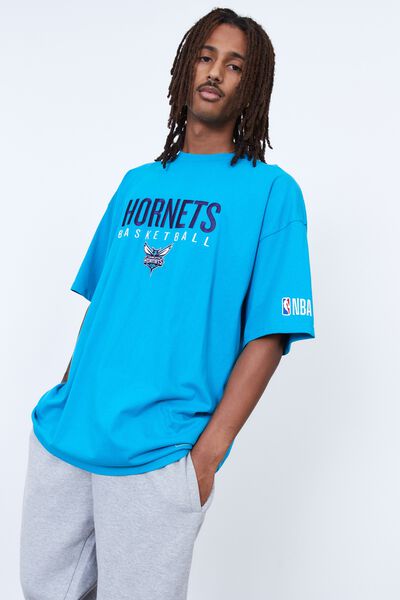 Oversized Nba T Shirt, LCN NBA TEAL/HORNETS BASKETBALL