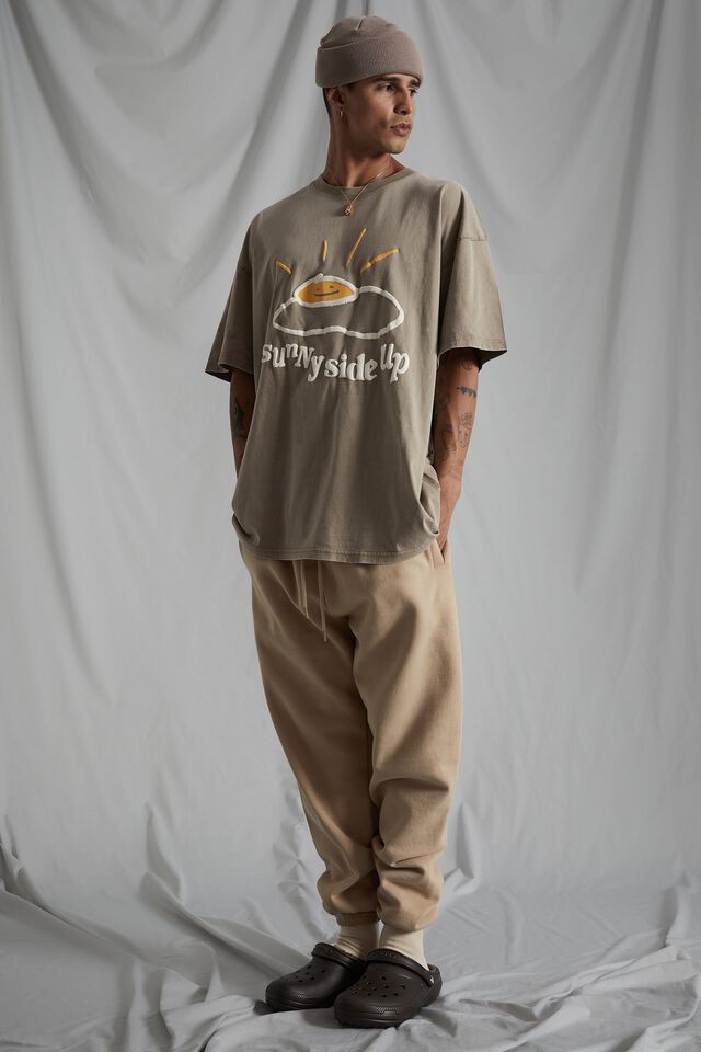 Original Relaxed Track Pant, ALMOND