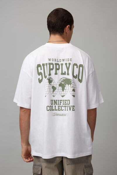 Box Fit Unified Tshirt, UC WHITE/SUPPLY CO