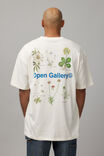 Oversized Open Gallery T Shirt, OG VANILLA/FLORAL DIARY - alternate image 1