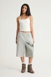 Baggy Track Short, NTN GREY MARLE/CROSSES - example image 2