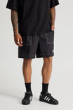 Half Half Pull On Short, BLACK - example image 1