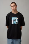 Oversized Music Merch T Shirt, LCN WMG BLACK/BURNA BOY TOLD THEM - alternate image 1