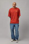 Half Half Box Fit Graphic T Shirt, HH RED CLAY/HALF HALF RECORDS - alternate image 3