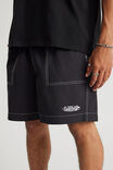 Half Half Pull On Short, BLACK - example image 4