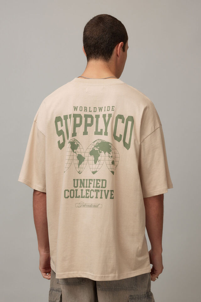 Box Fit Unified Tshirt, UC BEIGE/SUPPLY CO