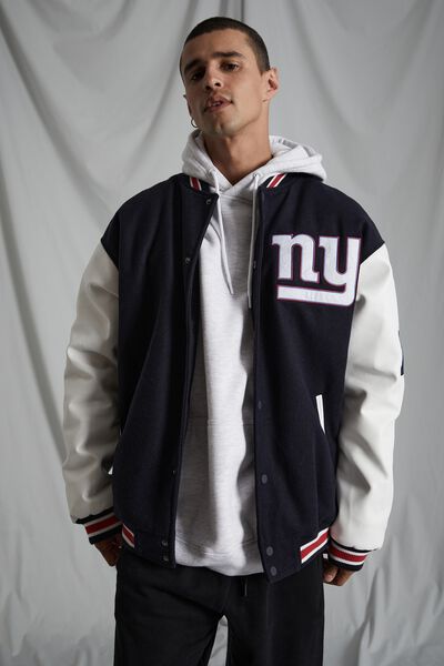 Nfl Varsity Jacket, LCN NFL BLUE/GIANTS