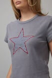 Slim Fit Graphic Tee, WASHED STEEL/GINGHAM STAR - alternate image 4