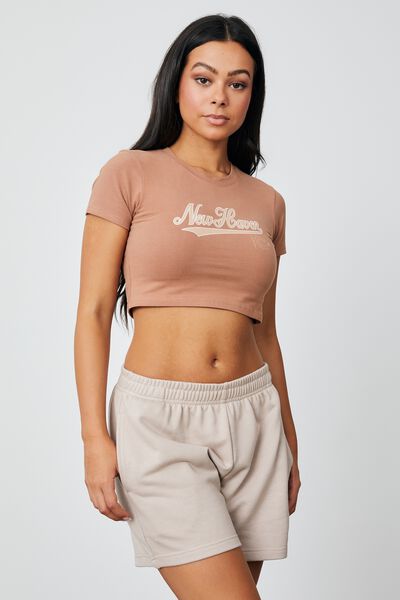 Graphic Baby T Shirt, TERRACOTTA/NEW HAVEN