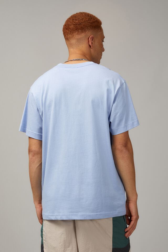 Relaxed Fit Basic T Shirt, CAROLINA BLUE