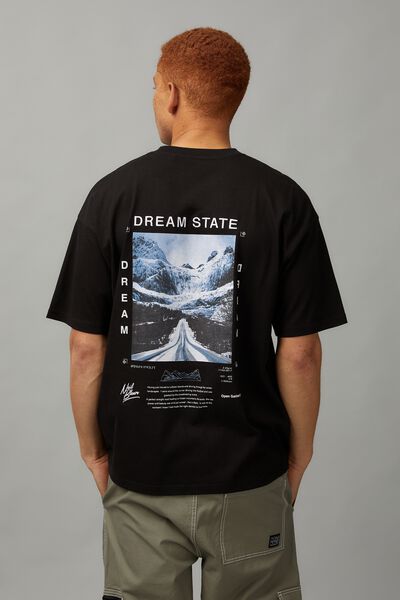 Open Gallery X Neil Bloem T Shirt, BLACK/DREAM STATE