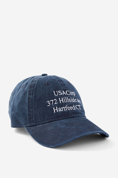 Usa Corp Dad Cap, WASHED BLUE