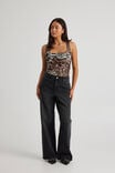 High Rise Baggy Jean, WASHED BLACK - alternate image 1