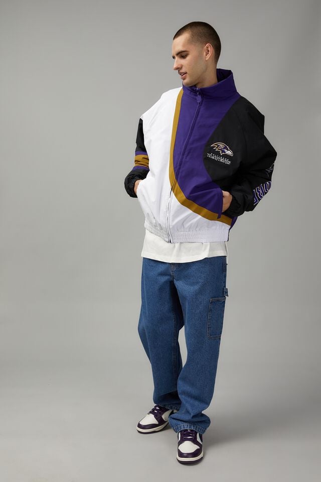 Nfl Baltimore Ravens Zip Thru Jacket, LCN NFL BALTIMORE RAVENS/WHITE PURPLE