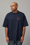 Heavy Weight Box Fit Graphic Tshirt, HH WASHED NAVY/HALF HALF RECORDS - alternate image 2