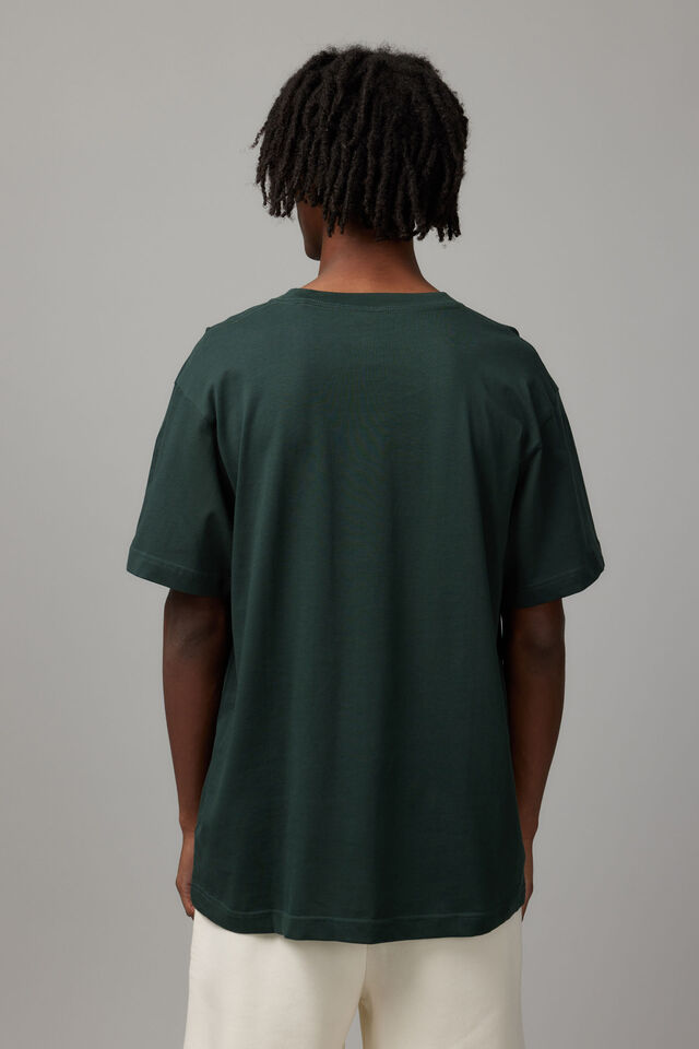 Relaxed Fit Basic T Shirt, IVY GREEN